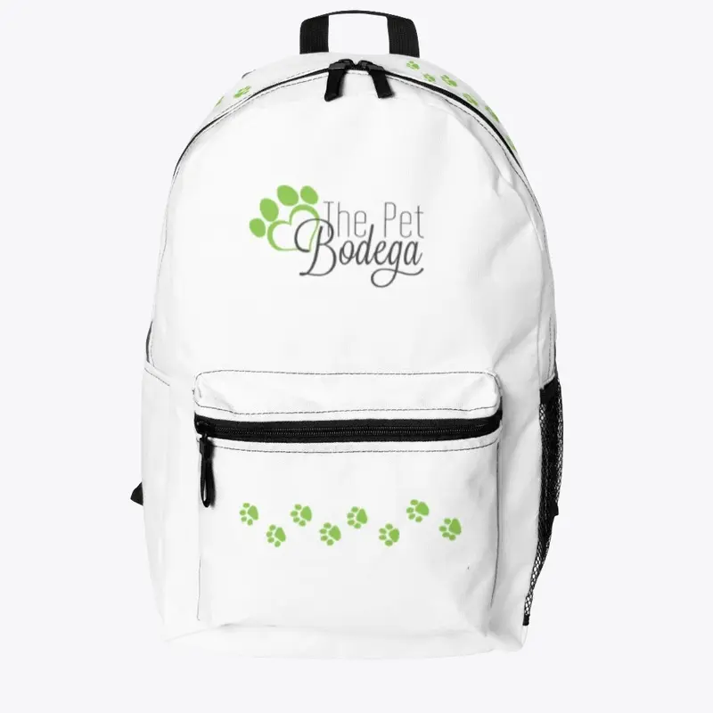 The Pet Bodega Official Backpack White